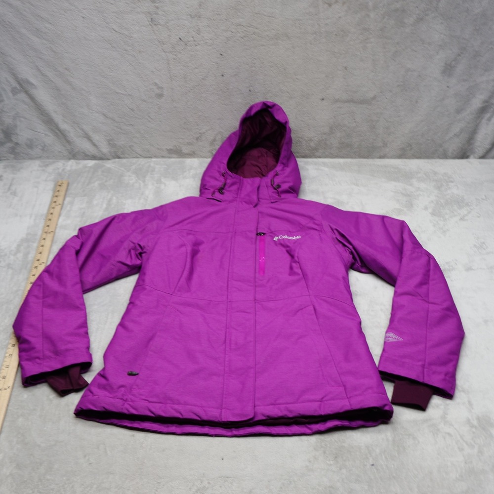 Columbia Jacket Women Small Purple Alpine Action Omni-Heat Insulated Waterproof